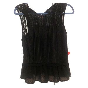 Black Lace Tank Top